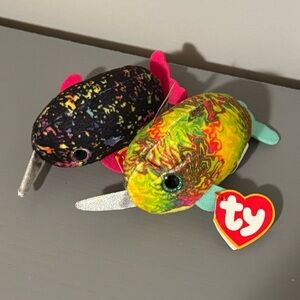 TY beanie boos | McDonalds Meal toy | Narwhals qty 2